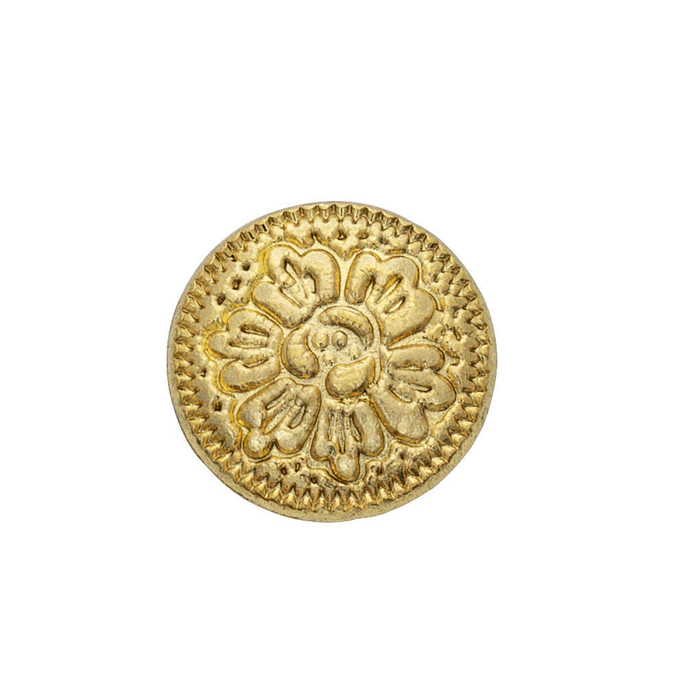 Rivets à visser Ivan®, 10 paires, longueur libre 6 mm, décor/laiton