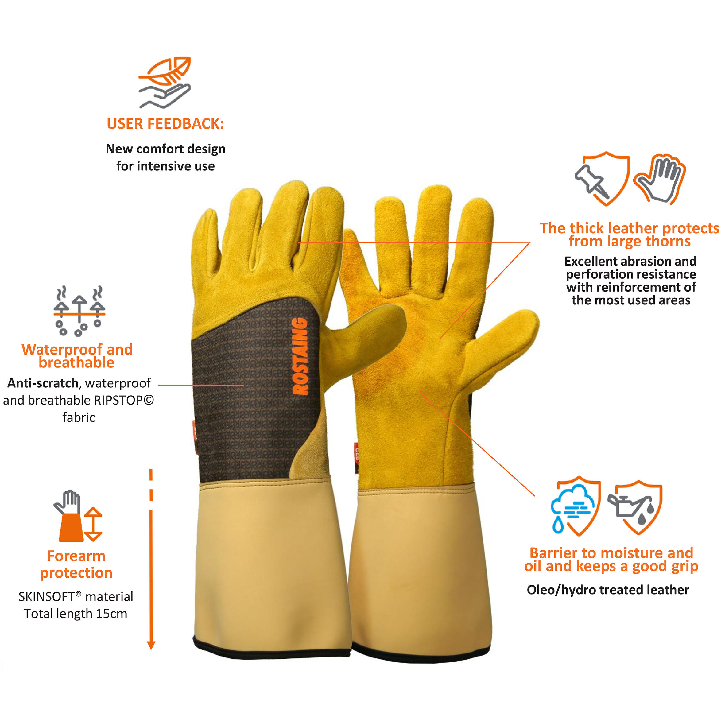 Rostaing® Gardening Gloves »Roncier«, Size 9