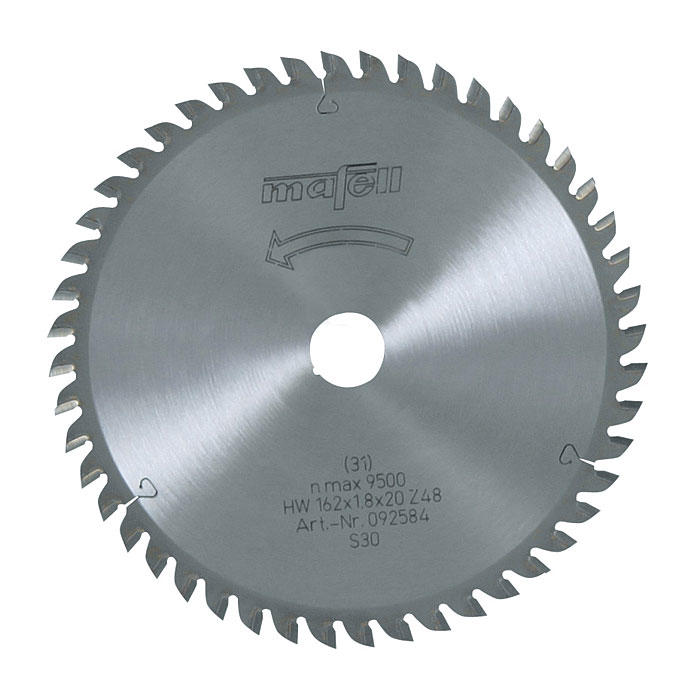 MAFELL Lame de scie au carbure, 162 x 1,2/1,8 x 20 mm, 48 dents