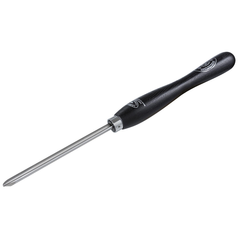 Crown® »European-style« Spindle Gouge, M2-HSS Cryogenic, Blade Width 9 mm