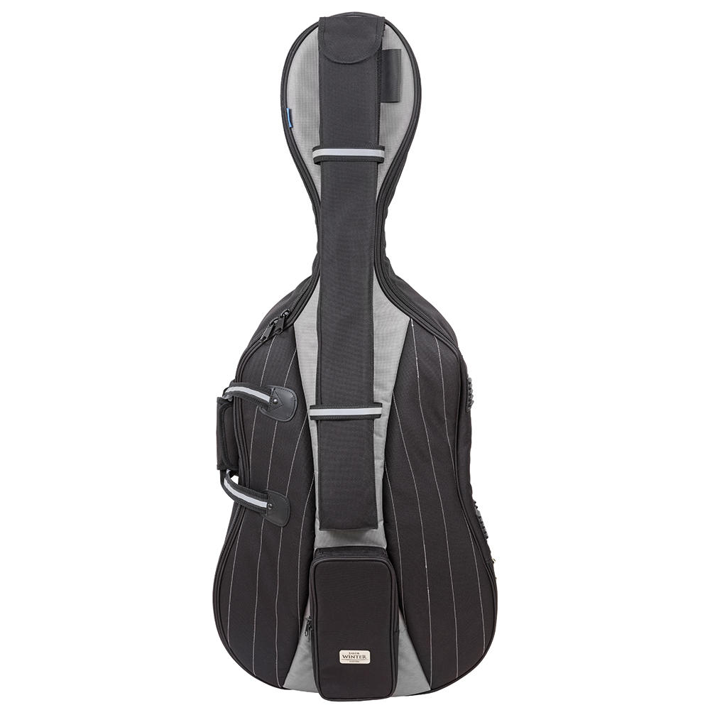 Jakob Winter® Tasche, Cello 4/4, schwarz/grau
