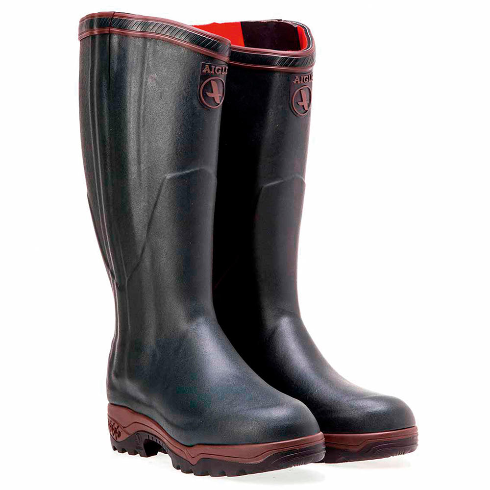 Bottes en caoutchouc homme Aigle PARCOURS 2 ISO OPEN, bronze