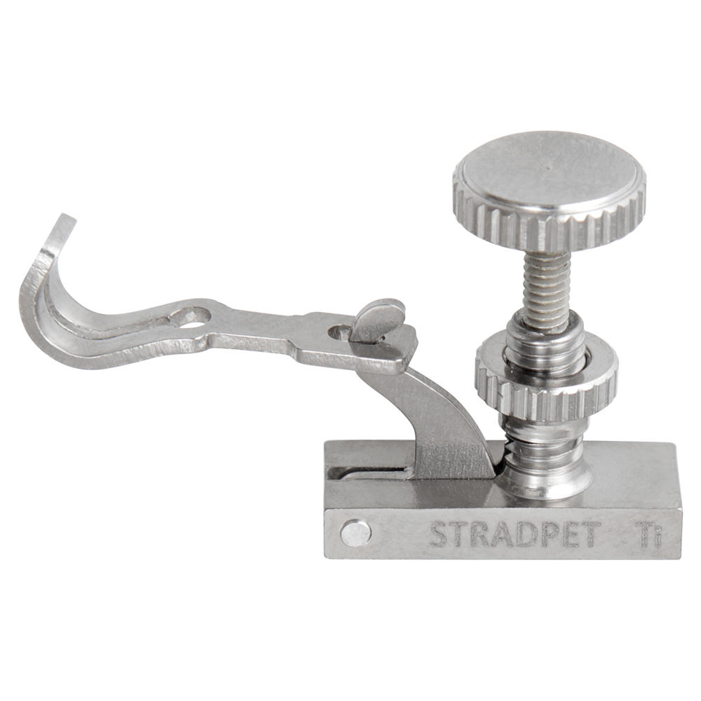 Stradpet® Adjuster Hook, Titanium, Violin 4/4 - 3/4, Viola