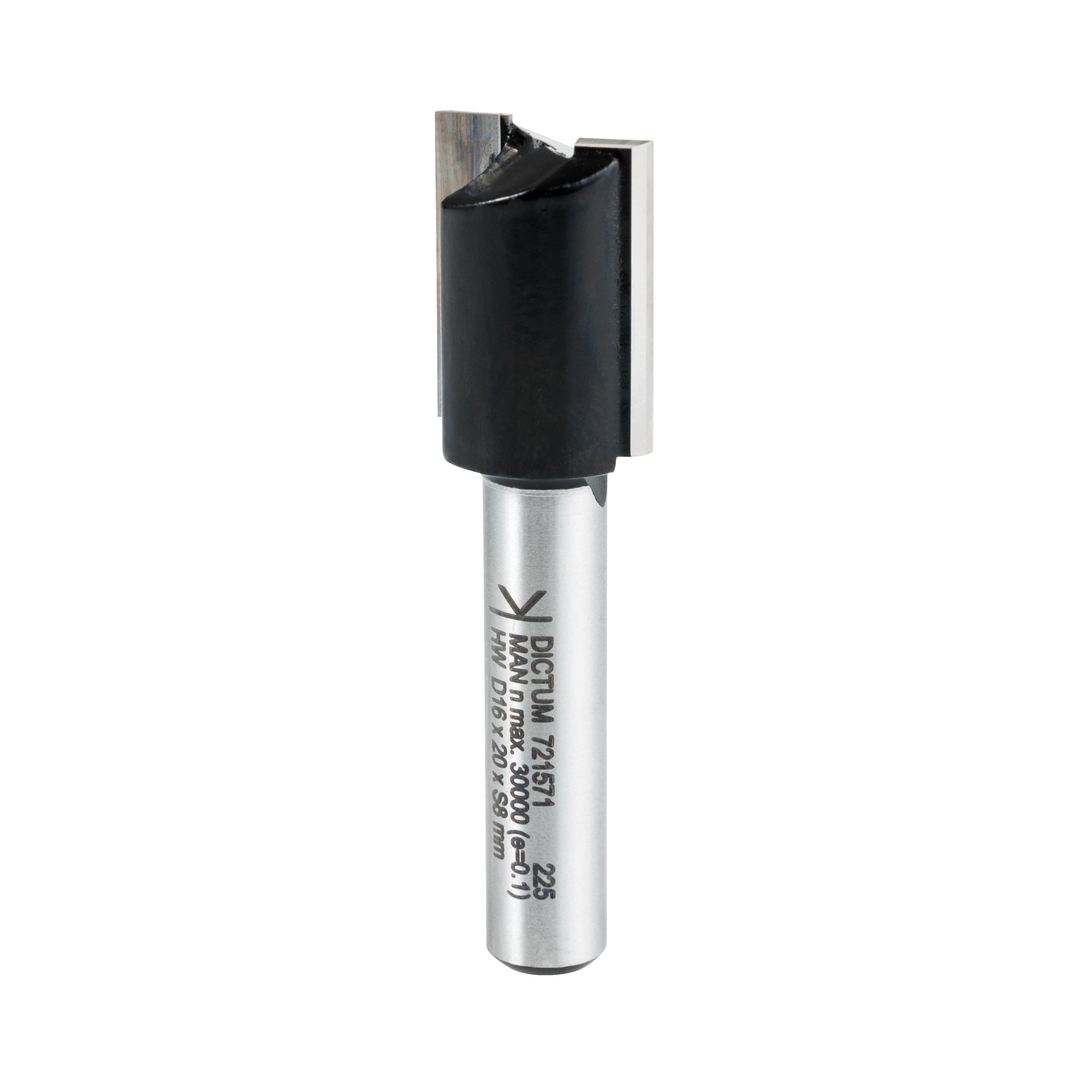 DICTUM® TC Straight Router Bit, Shank Ø 8 mm, Ø 16 mm