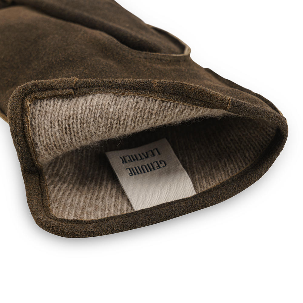 Damen Handschuhe ETSCH, Ziegenvelours, Kaschmirfutter