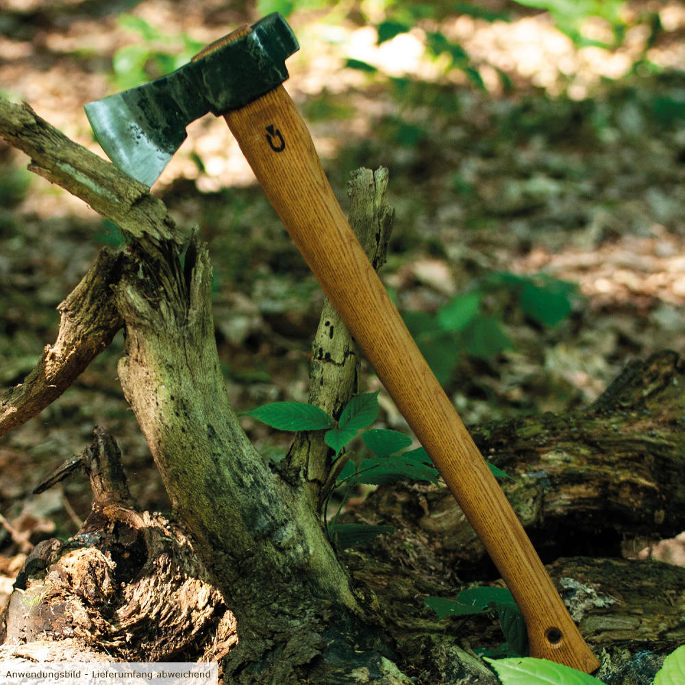 Hache Bushman DICTUM® avec étui en cuir