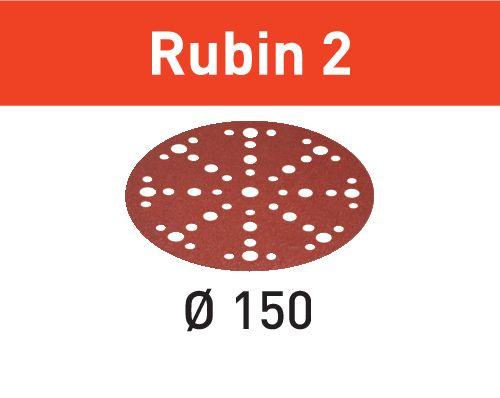 Festool Abrasive sheet STF D150/48 P120 RU2/10 Rubin 2, 10 Pieces