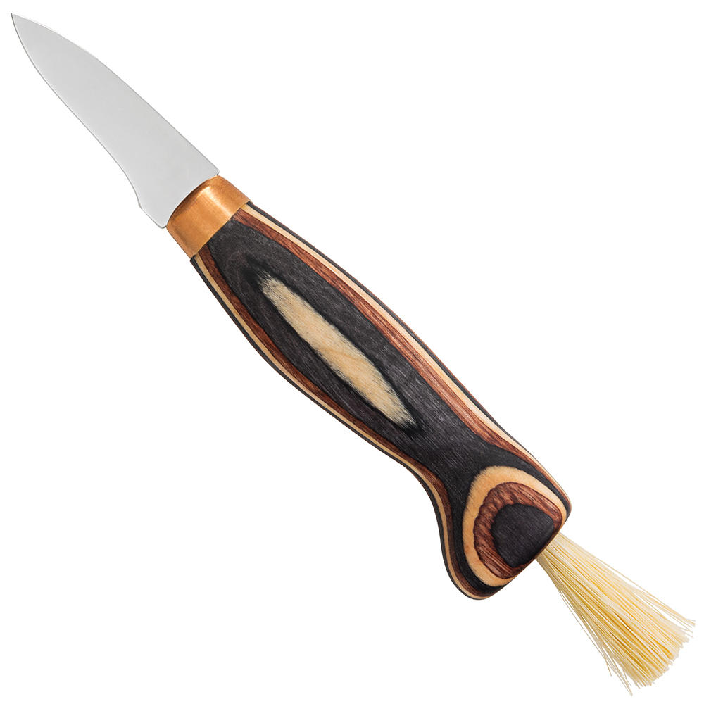 Wood Jewel Mushroom Knife, Pakka Wood