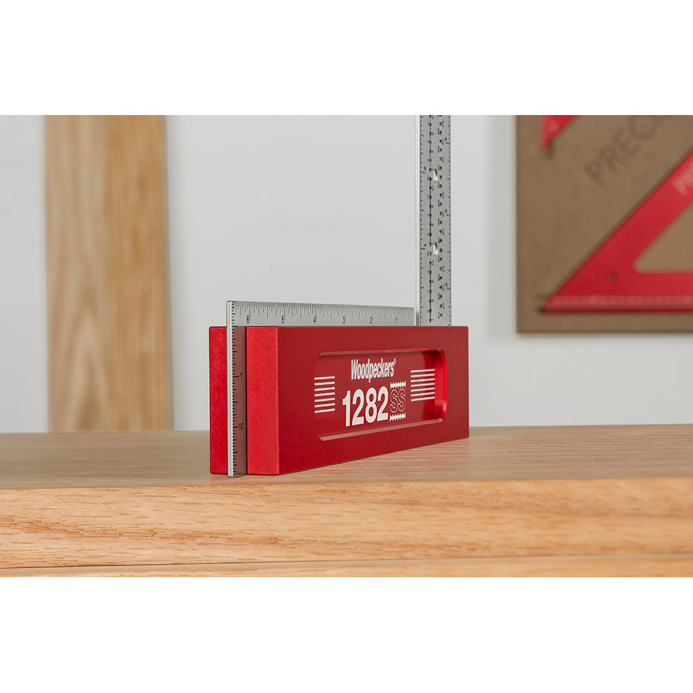 Squadra di precisione 90° in acciaio inossidabile Woodpeckers®, modello 1282