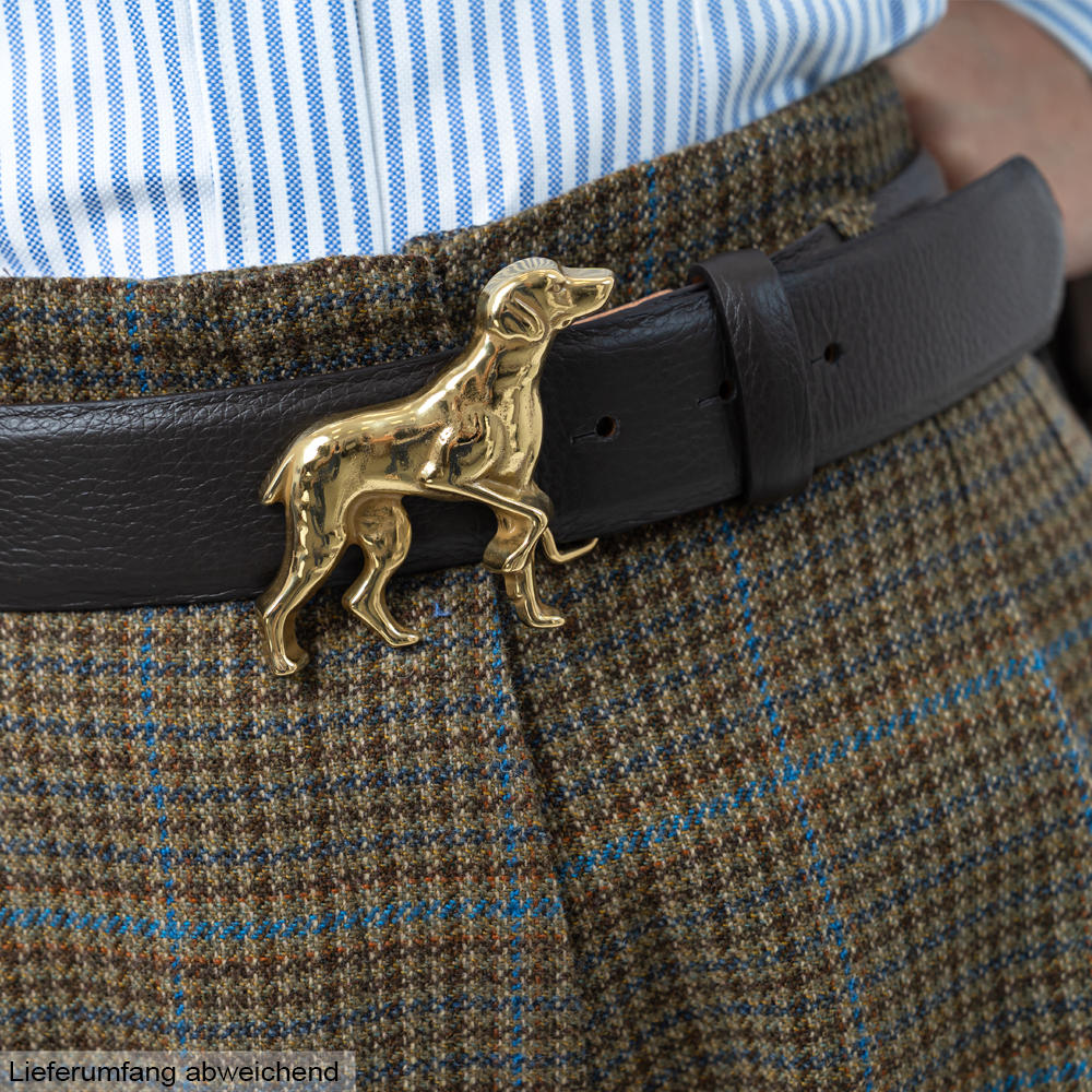 Cintura in cuoio »Pointer«, marrone cioccolato