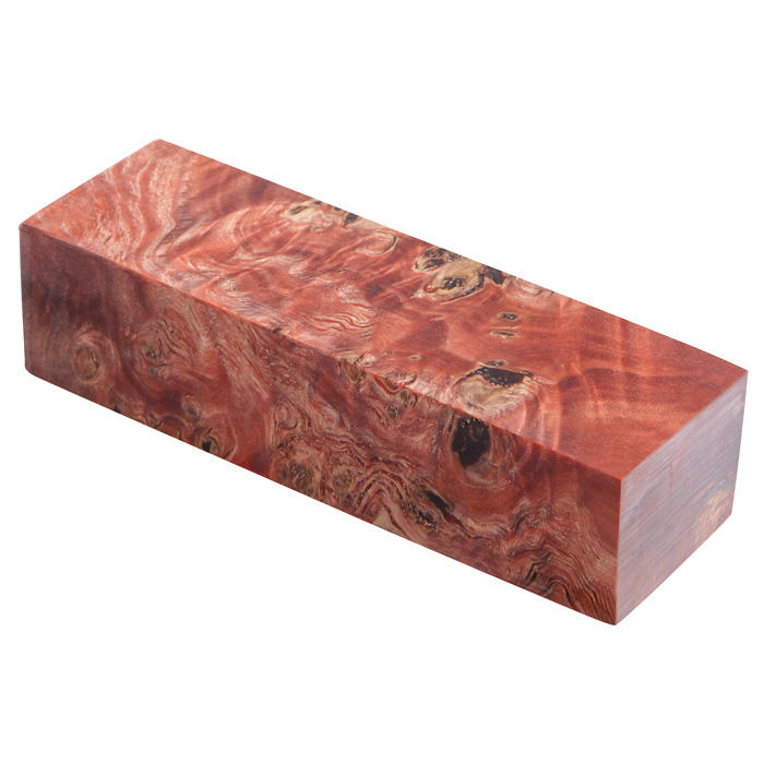 Raffir® Stabilised Poplar Burl, Red