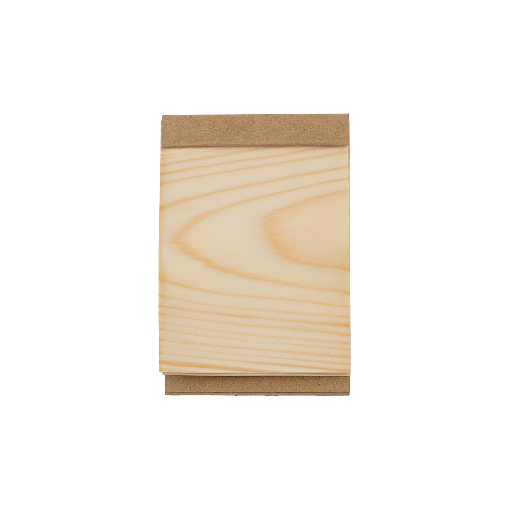 DICTUM® Echtholzpapier »Kyougi«, Notizblock 75 x 100 mm, 50 Blatt