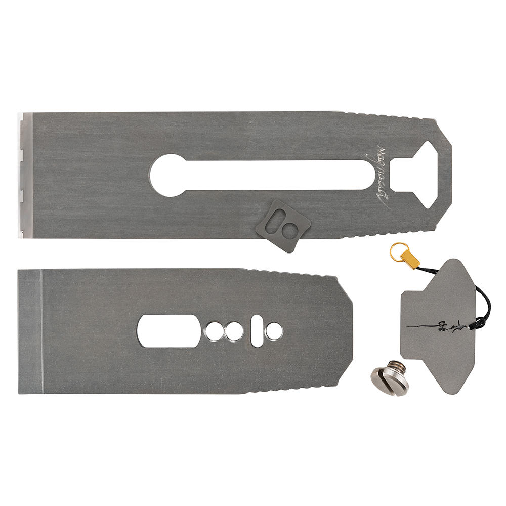 Fer de rabot en titane Zen-Wu®, acier Magnacut laminé, 51 mm, avec contre-fer