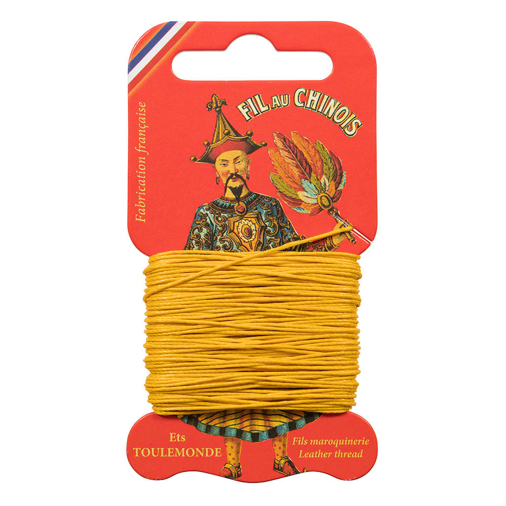 »Fil au Chinois« Waxed Linen Thread, Apricot, 15 m