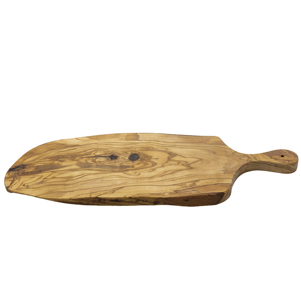 Chopping Board Olive Wood, Rustic with Handle