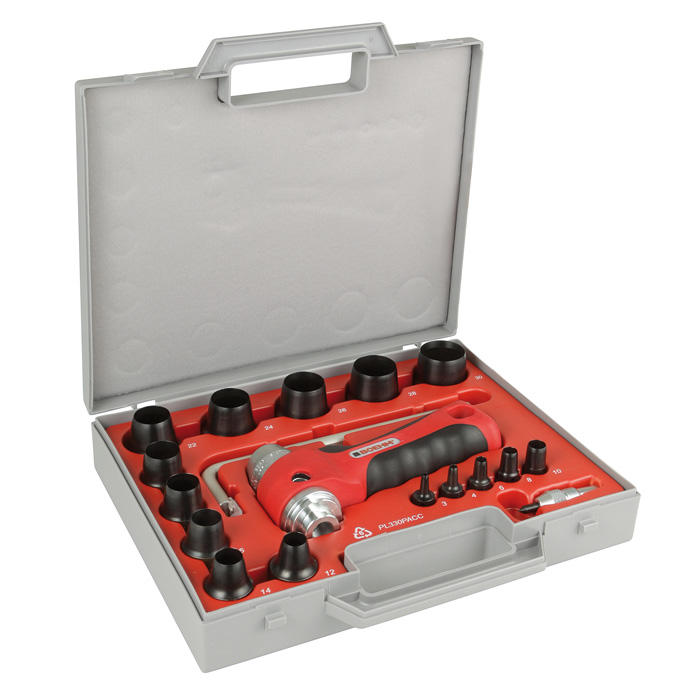 Kit di punzonatura con taglierina circolare, 19 pezzi Kit di punzonatura con taglierina circolare, 19 pezzi