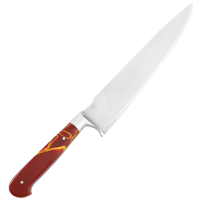 Acrylic Handle Scales, Pair, Red/Yellow