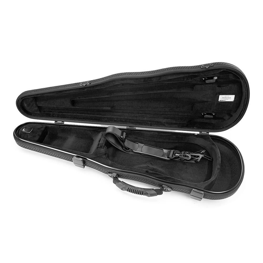 Jakob Winter® Formetui, Violin 4/4, Carbon Design, schwarz