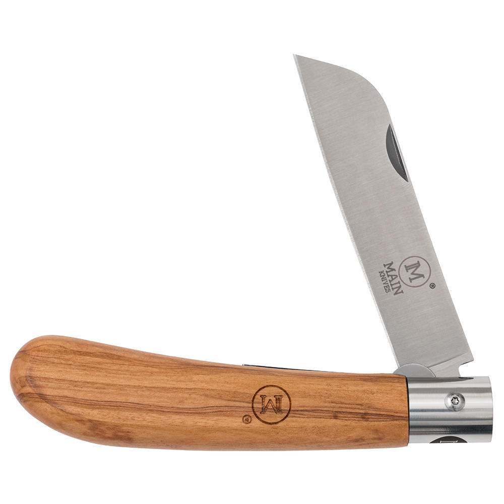 MAIN Klappmesser »German Line«, Sheep-Foot, Olivenholz