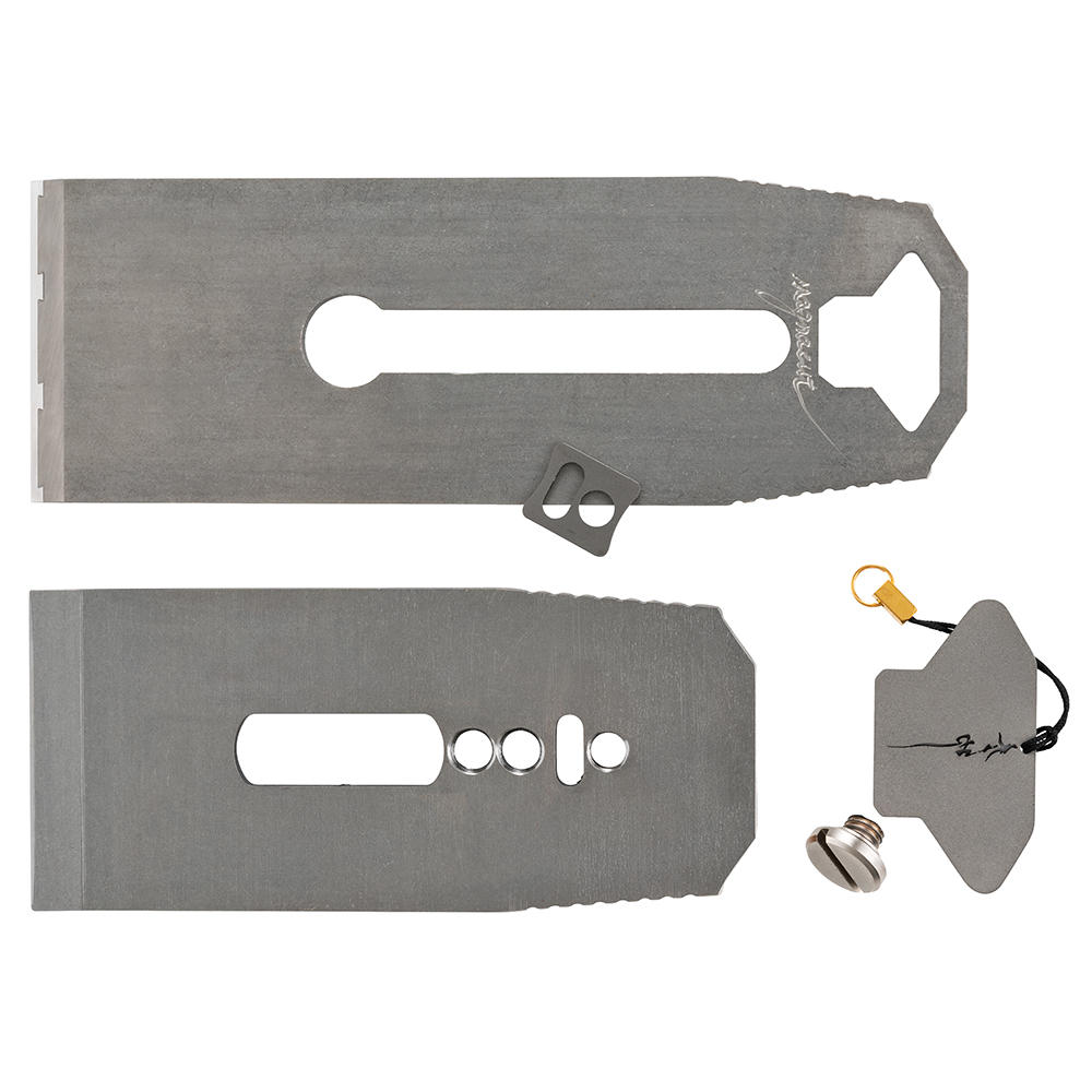 Fer de rabot en titane Zen-Wu®, acier Magnacut laminé, 60 mm, avec contre-fer
