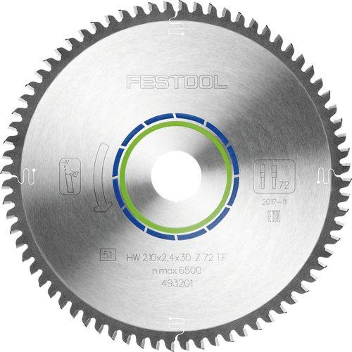 Festool Kreissägeblatt ALUMINIUM/PLASTICS HW 210x2,4x30 TF72