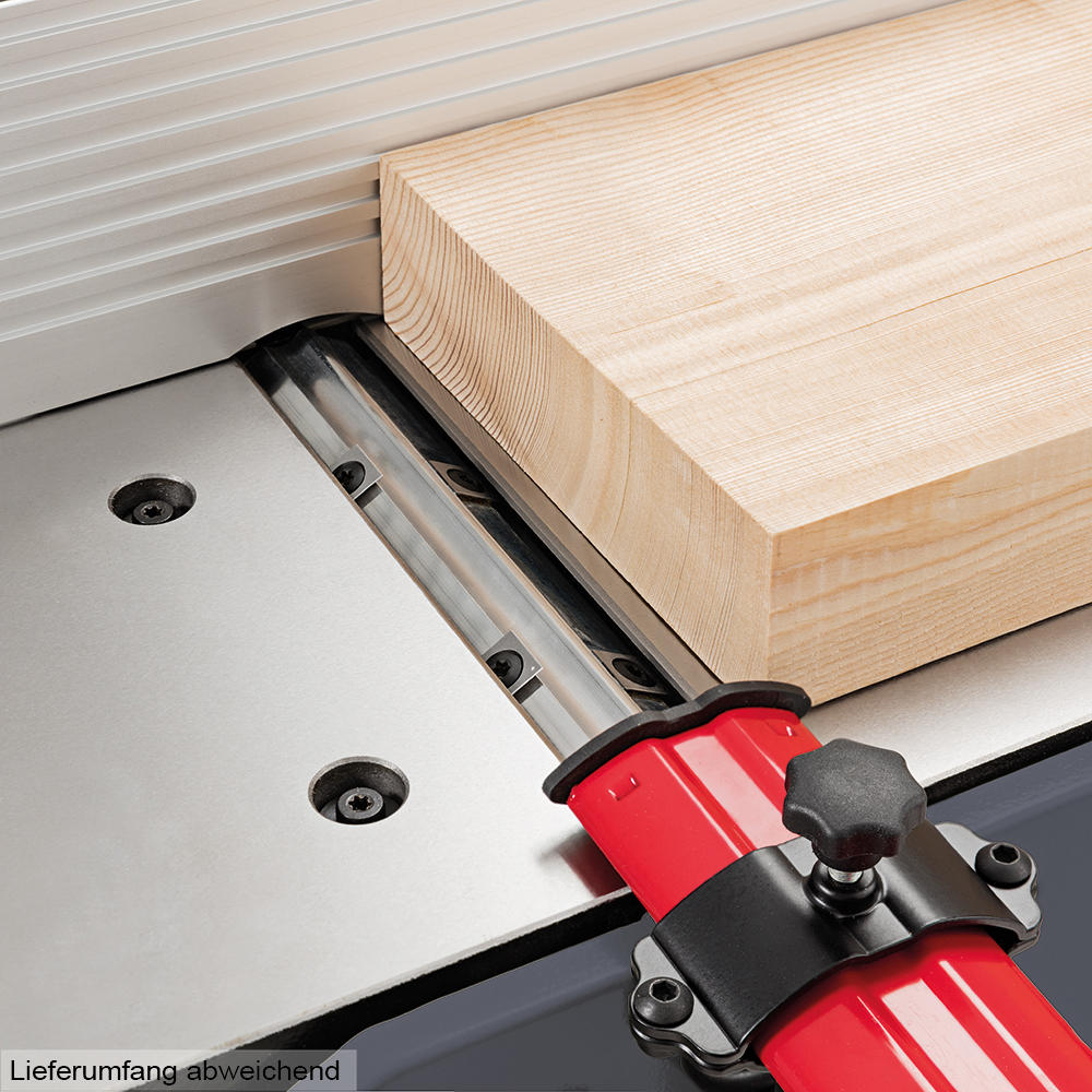 Dégauchisseuse Shinko® AH200s, tables en en fonte d'acier