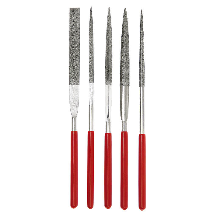 Set di lime diamantate ad ago, diamante policristallino, 5 pezzi