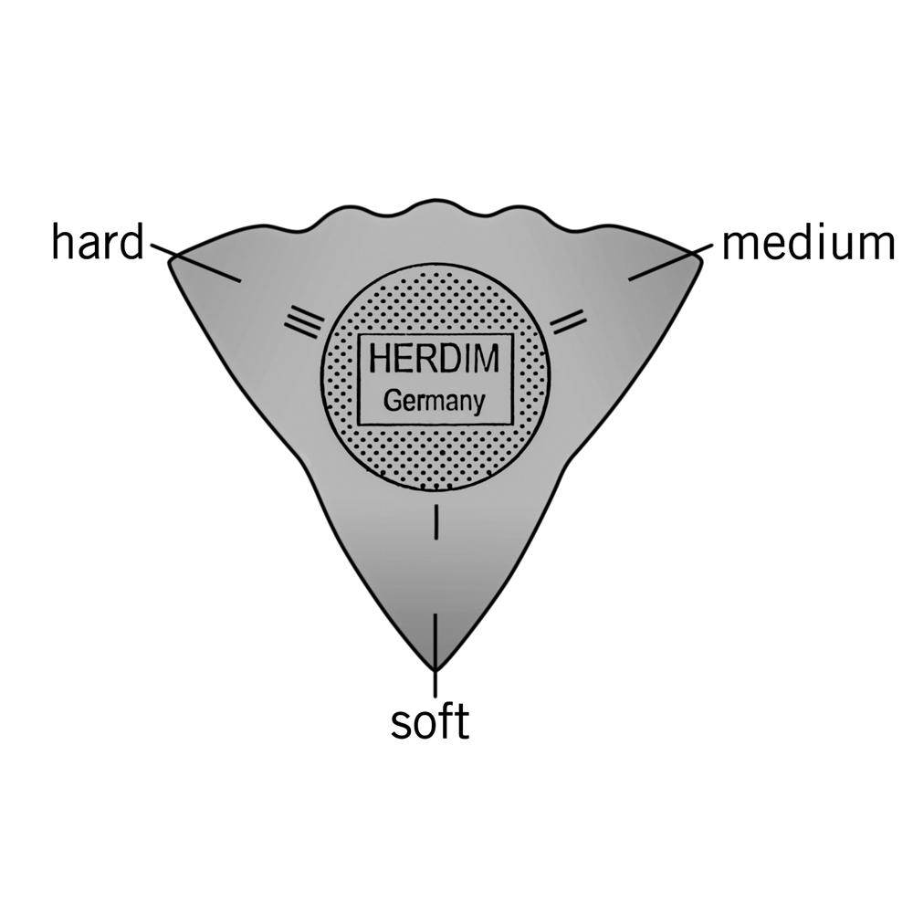 Médiators Herdim®, 3 épaisseurs, 100 pièces, mince
