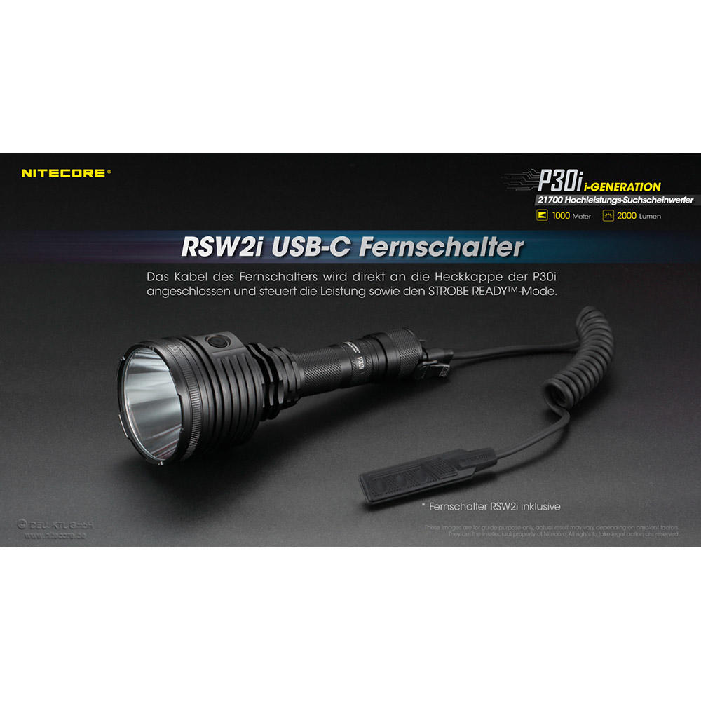 Set da caccia Nitecore® P30i V2, 2000 lm