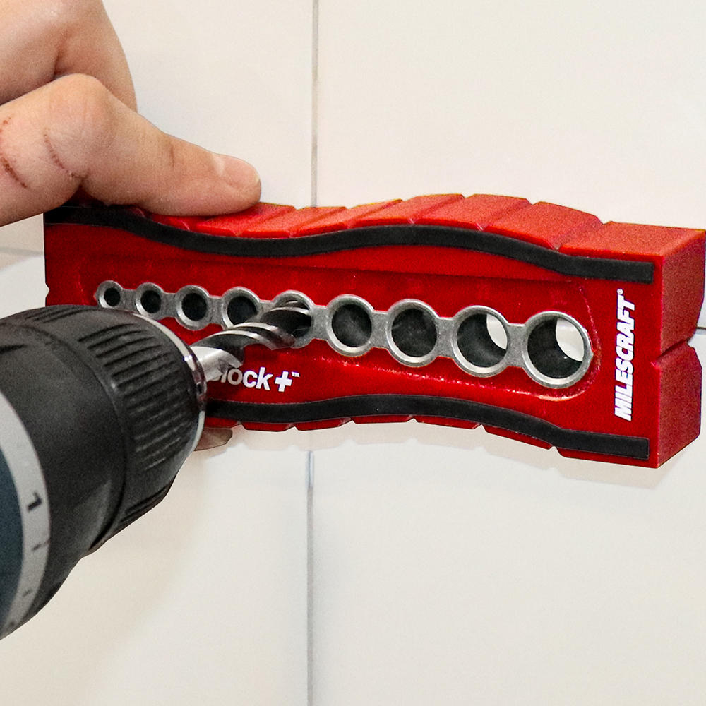 Gabarit de perçage Milescraft »DrillBlockPLUS«, métrique