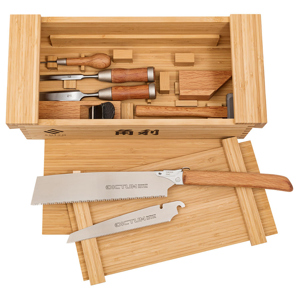 Japanische Werkzeugkiste, bestückt, 10-teilig