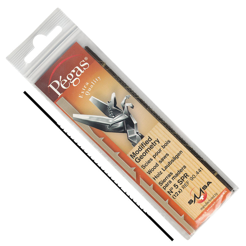 Pégas® MGT Coping Saw Blades, Width 1.02 mm, 12-Piece Set