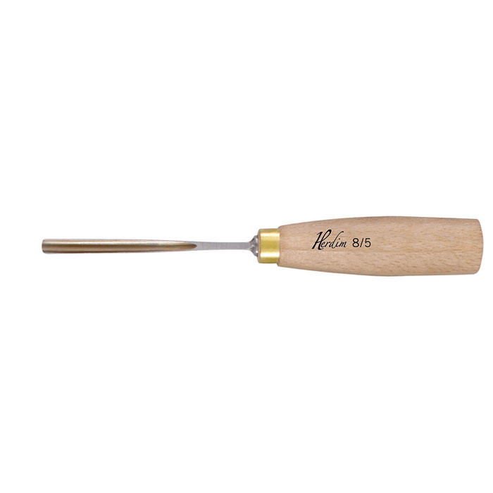 Sgorbia per liuteria Herdim®, incisione 8 / 5 mm