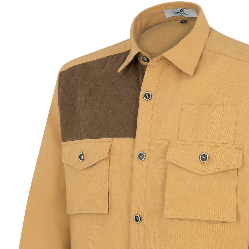 Chemise »Safari« pour homme, sergé de coton, »savane«