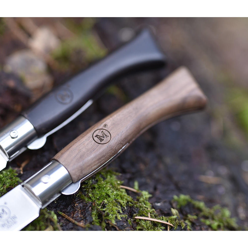 Couteau pliant MAIN » Italian Line «, bois d'ébène