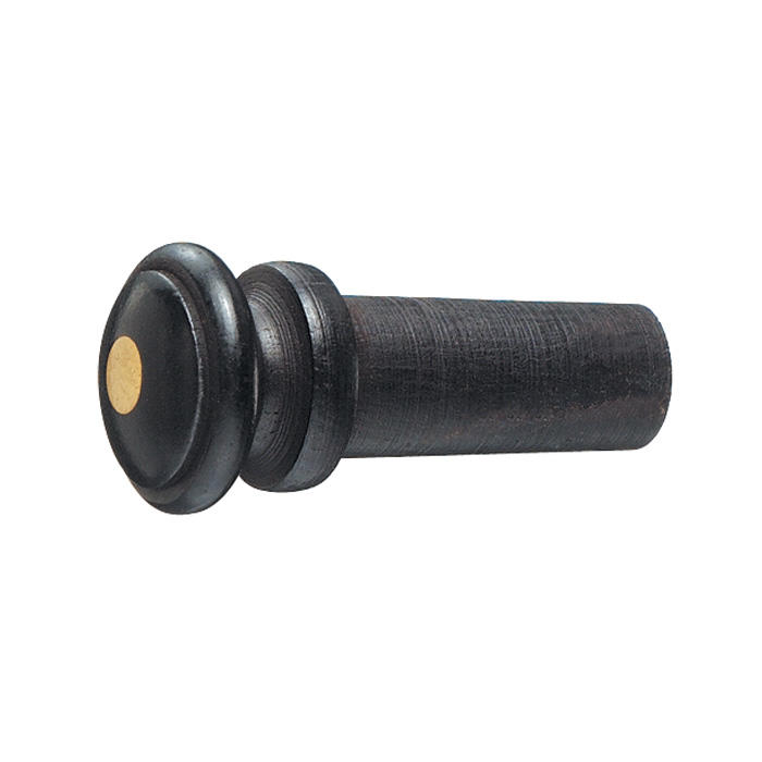Endbutton, Brass Eye, Ebony, Violin 4/4 – 3/4, Medium