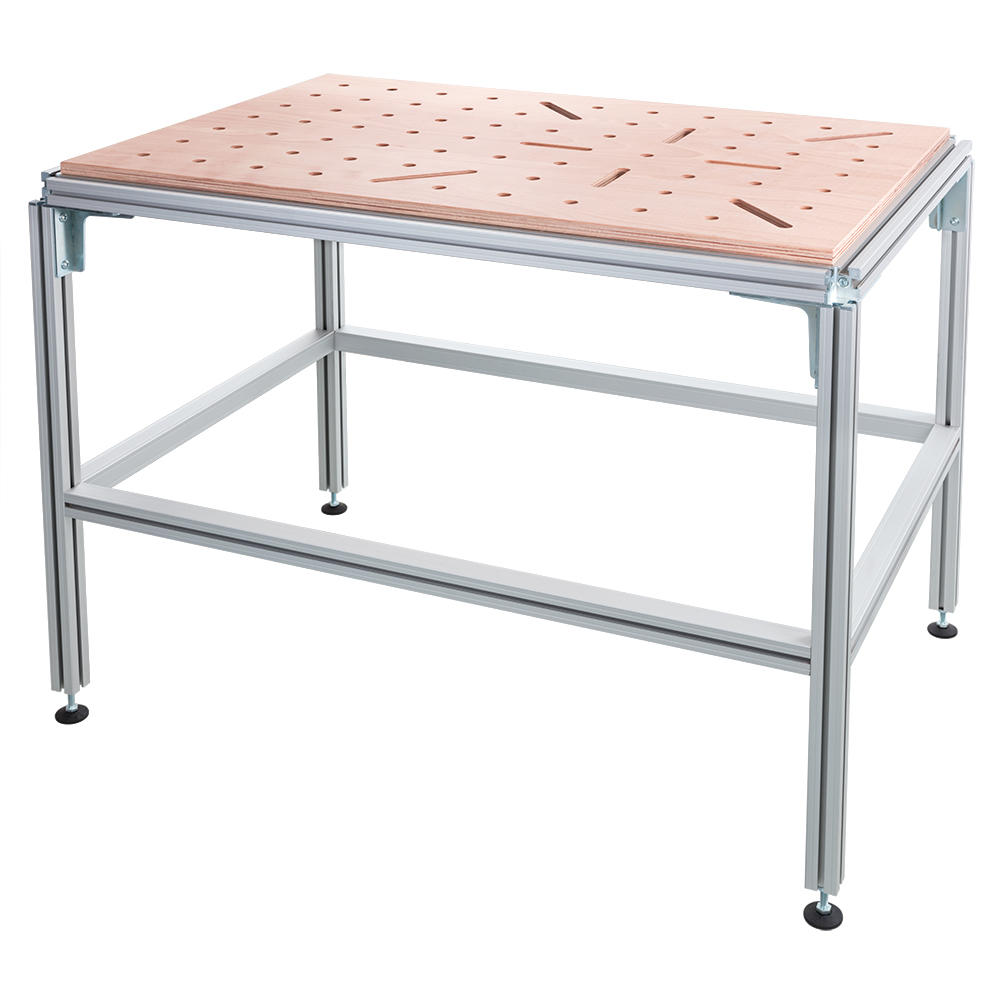 Tavolo multifunzione DICTUM® PRO, schema di foratura X61, faggio multistrato