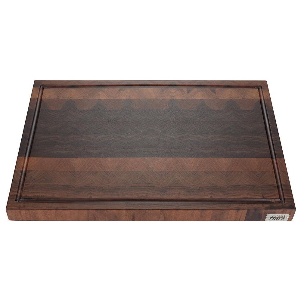 Walnut Wood Mosaic Cutting Board, with Sap Groove
