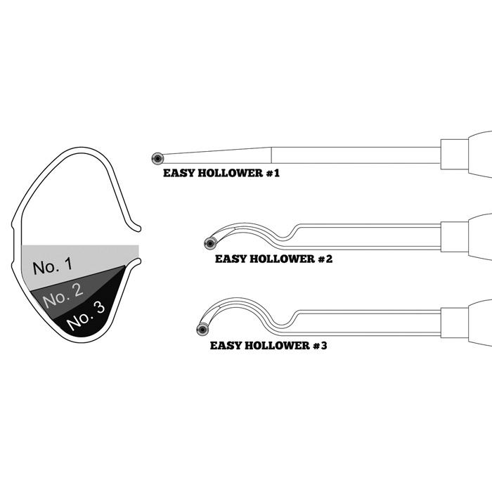Mid-Size Easy Hollower® Nr. 2, leicht gekröpft