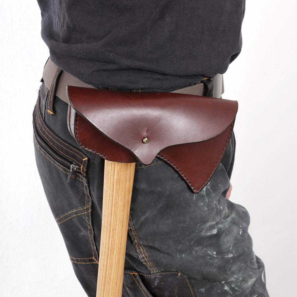 Hache de plein air DICTUM® avec tête de frappe, avec étui de ceinture