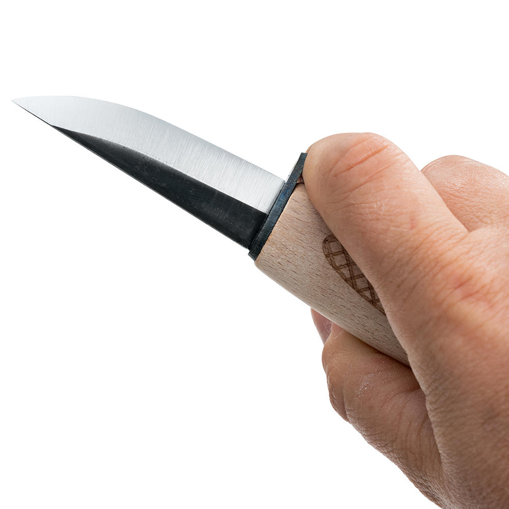 Couteau de sculpture DICTUM® avec garde, forme BS/L