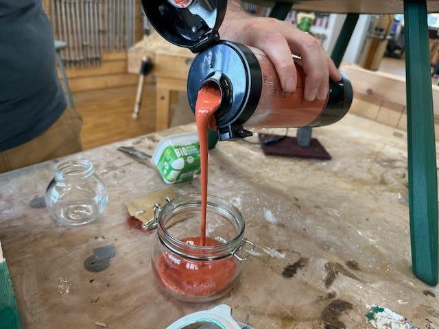Make Fresh Milk Paint