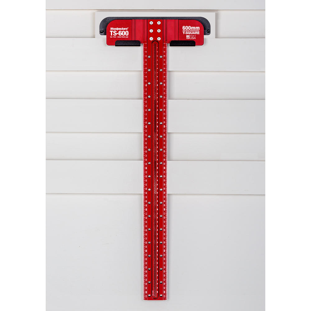 Regolo per tracciare con battuta a T Woodpeckers®, 600 mm