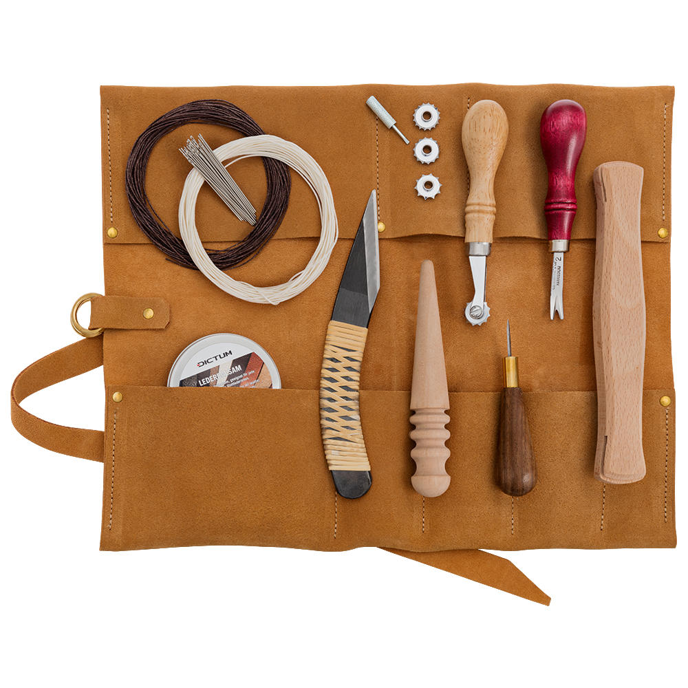DICTUM® Starterset Lederbearbeitung, 10-teilig