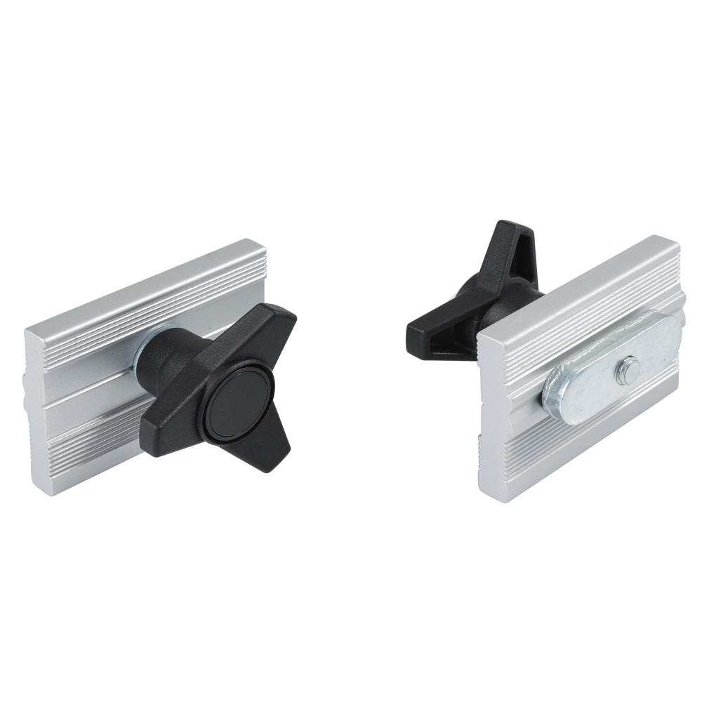 Butée de pièce pour PantoRouter® avec vis à oreilles, 2 pièces
