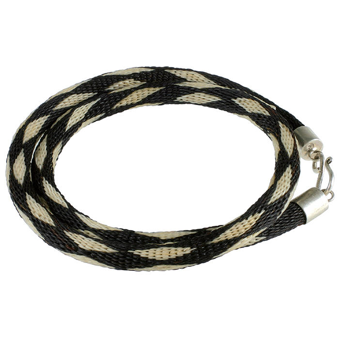 Crin de cheval, noir, botte