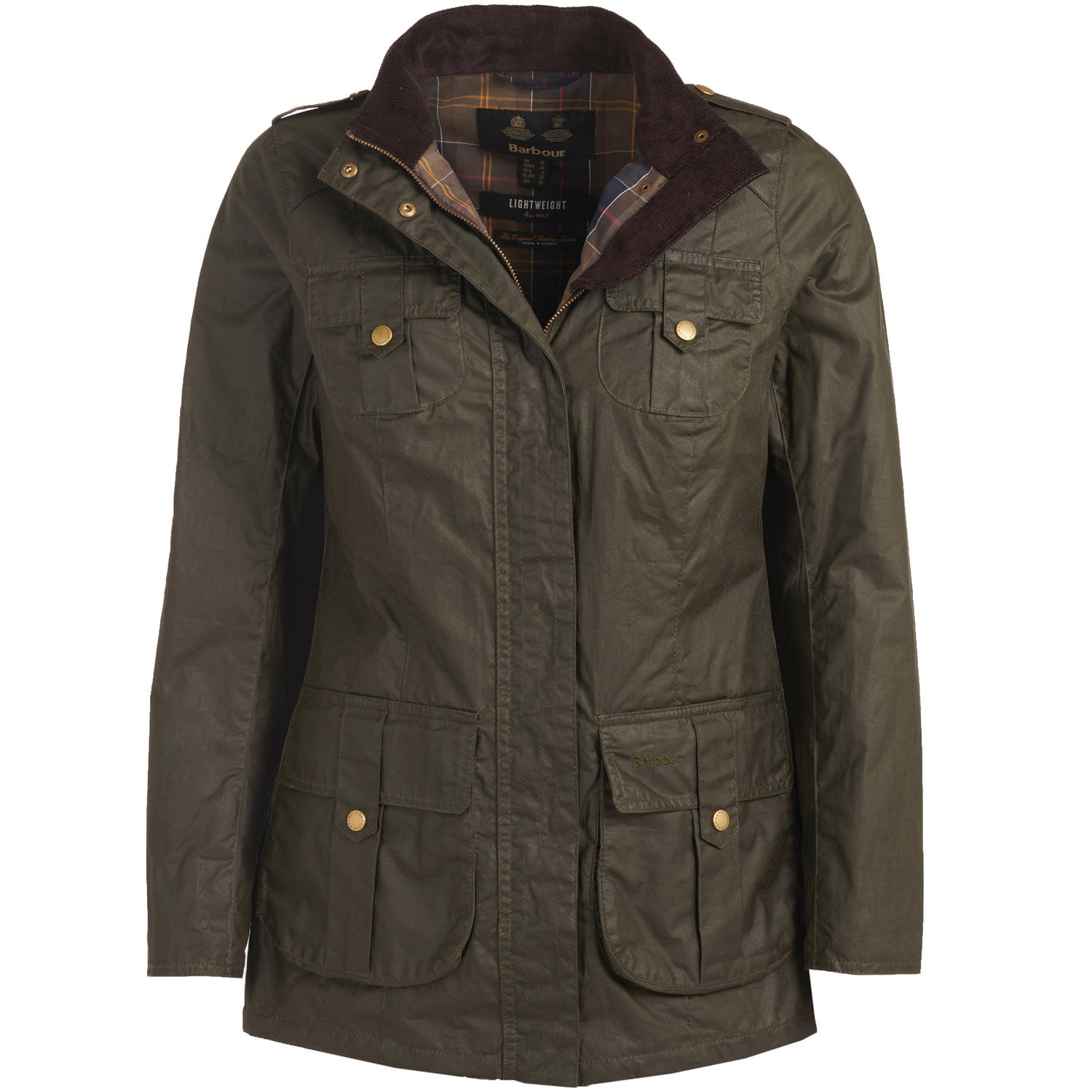 Veste cirée pour femme Barbour » Defence Lightweight «