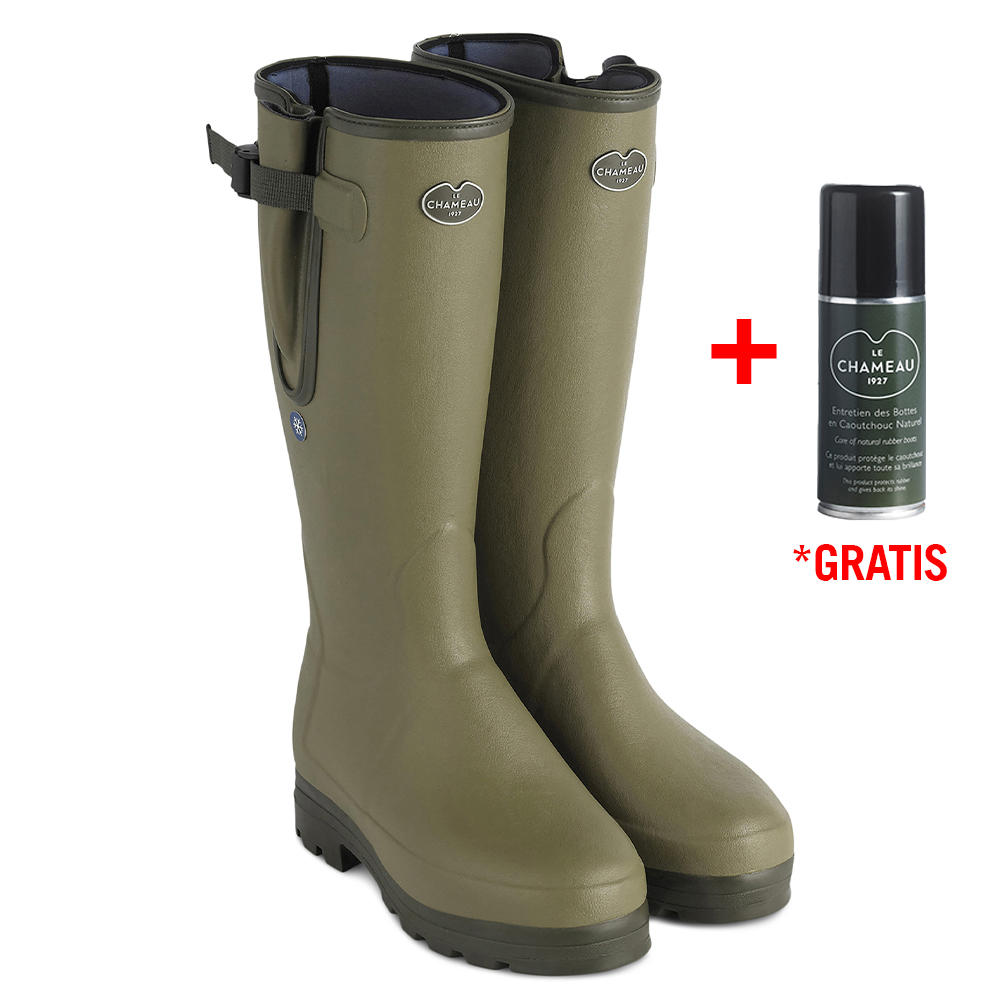 Le Chameau »Vierzonord Plus« Men's Rubber Boots, Neoprene vert