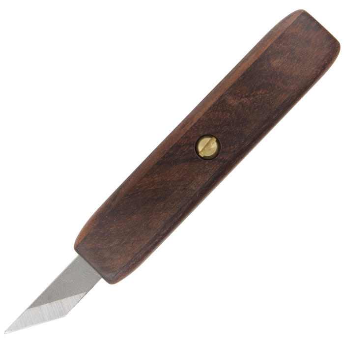 Couteau de sculpture Pfeil®, poignée en bois précieux, largeur de lame 12 mm