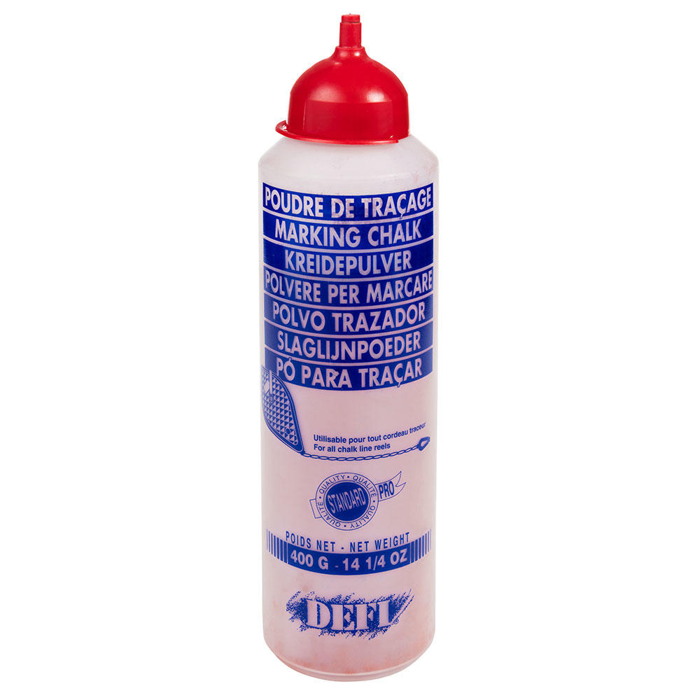 Poudre de craie pour cordeau à tracer, rouge